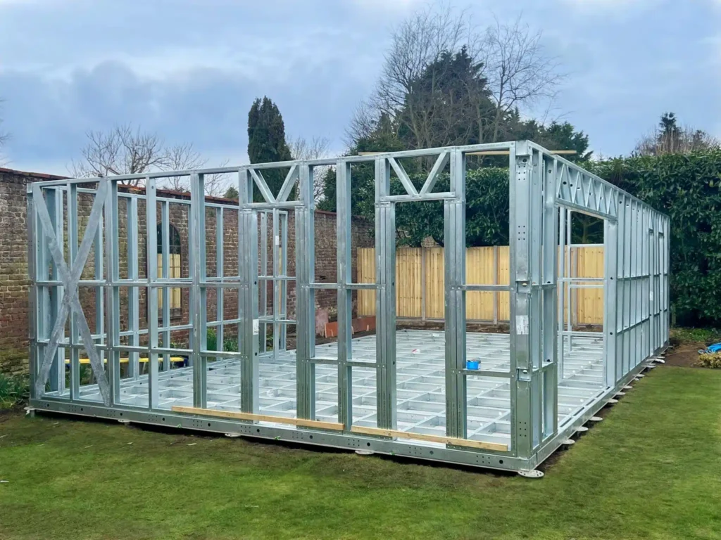 steel frame garden room