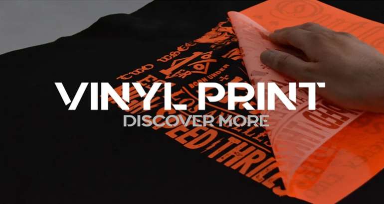 Vinyl printing shirt